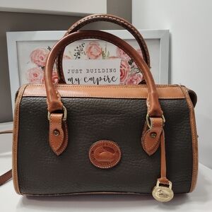 Vintage 80's DOONEY & BOURKE Authentic Mini Doctor's All-Weather Leather Handbag